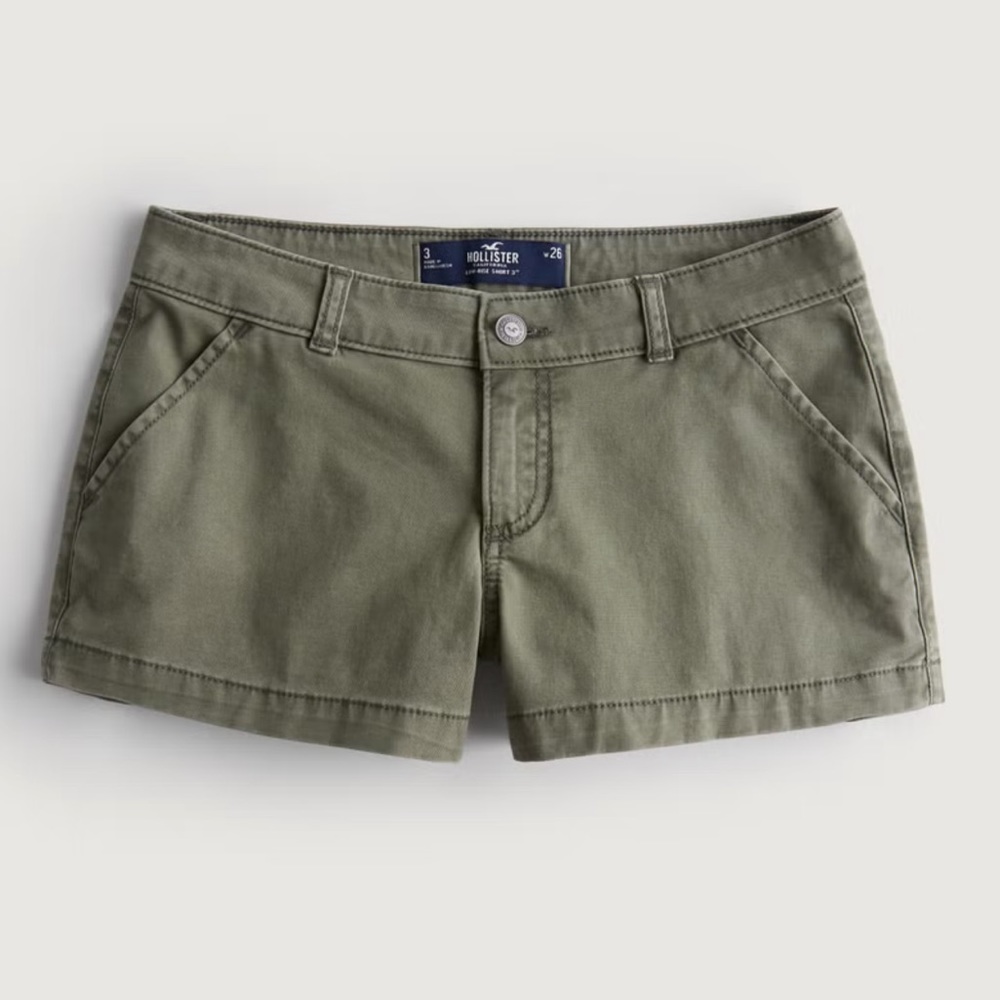 Low-Rise Twill Chino Shorts 3"